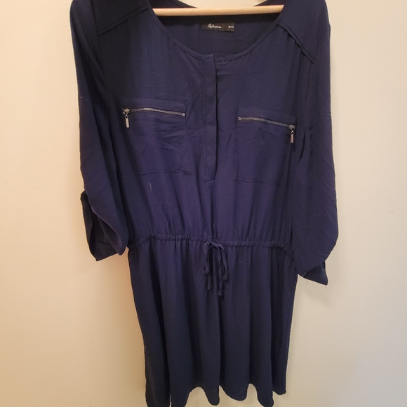 NWOT navy dress - Picture 1 of 2